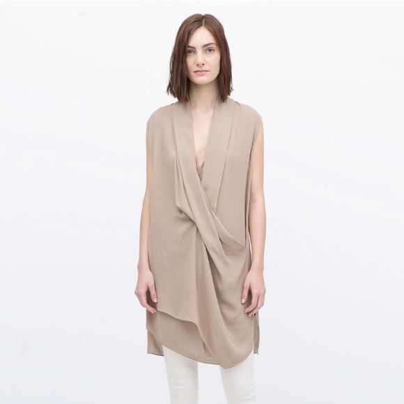 Zara Draped Tunic Top